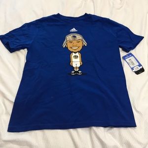 L.E. Adidas Bobble Head Steph Curry T-Shirt